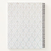 Aangepast logo witte barokprint notitieboek (Achterkant)