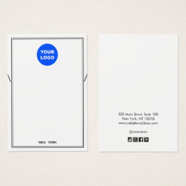 Aangepast Logo witte Ketting-armbandweergave toevo Visitekaartje