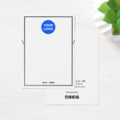 Aangepast Logo witte Ketting-armbandweergave toevo Visitekaartje (Bureau)