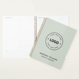 Aangepast logo Zakelijk bedrijf QR Saliegroen Planner