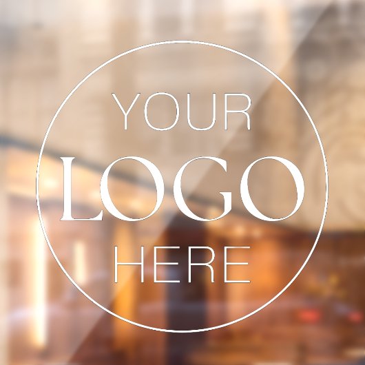 Aangepast logo zakelijk bedrijf | Upload logo Raamsticker (Vel 2)