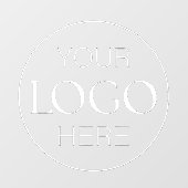 Aangepast logo zakelijk bedrijf | Upload logo Raamsticker (Vel)