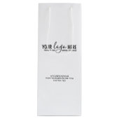 Aangepast logo Zakelijk Bedrijfs Handelsbeurs  Wijn Cadeautas (Voorkant)