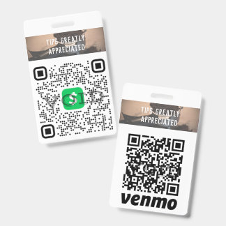 Aangepast logo zakelijk contactloos fooien QR-badg Badge