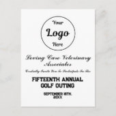 Aangepast logo zakelijk golf evenement uitnodiging (Voorkant)