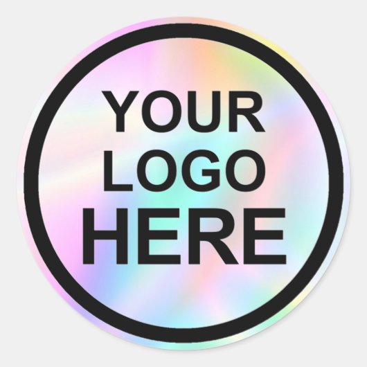 Aangepast logo zakelijk klassiek rond sticker (Voorkant)