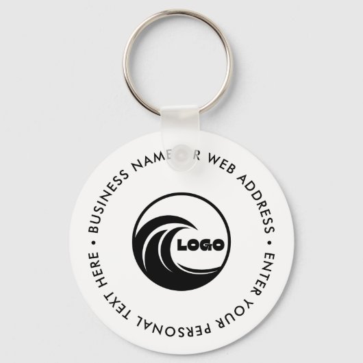 Aangepast logo zakelijk merk sleutelhanger (Voorkant)