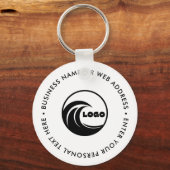 Aangepast logo Zakelijk merk-sleutelhanger Sleutelhanger (Achterkant)