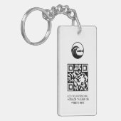 Aangepast logo Zakelijk merk-sleutelhanger Sleutelhanger (Voorkant Links)