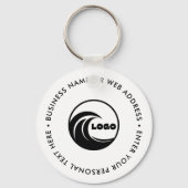 Aangepast logo Zakelijk merk-sleutelhanger Sleutelhanger (Voorkant)