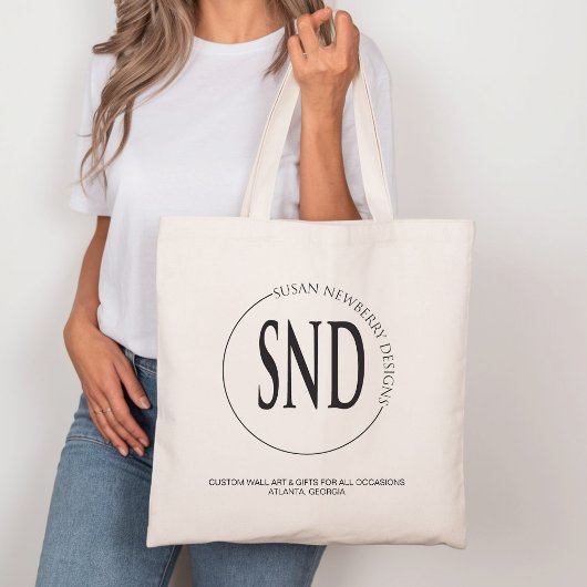 Aangepast logo Zakelijk of winkelen Tote Bag