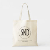 Aangepast logo Zakelijk of winkelen Tote Bag (Achterkant)