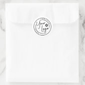 Aangepast logo zakelijk ronde sticker (Tas)