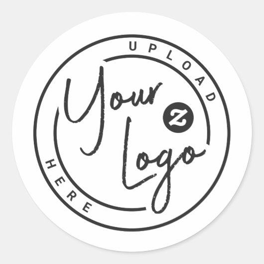 Aangepast logo zakelijk ronde sticker (Voorkant)