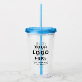Aangepast logo Zakelijke promotie Voeg uw tekst to Acryl Drinkbeker
