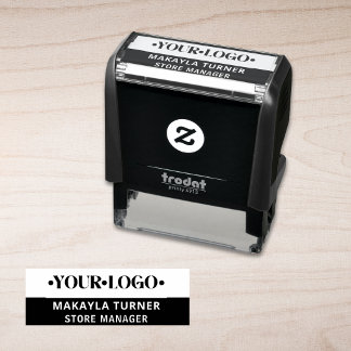 Aangepast logo  zelfinktende stempel