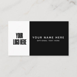 Aangepast Logo zwart-wit kleurenblok minimalistisc Visitekaartje