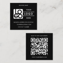 Aangepast Logo Zwart Wit QR Code Website 