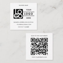 Aangepast logo zwart wit QR-code website 