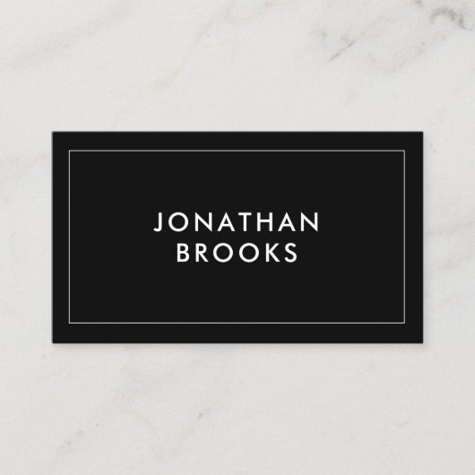 Aangepast Logo zwart-witminimalistisch modern Visitekaartje (Voorkant)