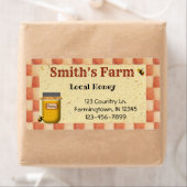 Aangepast lokaal honingetiket etiket (Insitu)