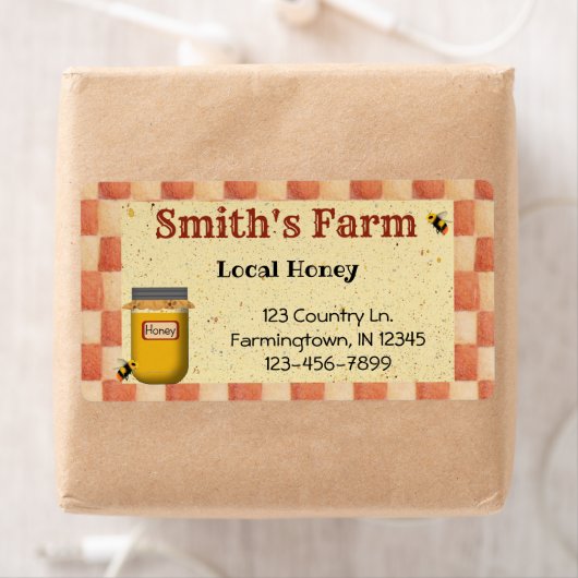 Aangepast lokaal honingetiket etiket (Insitu)