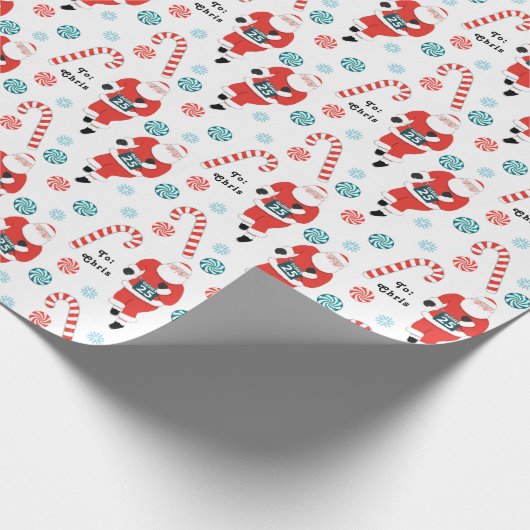 Aangepast lopend cadeaupapier voor cadeautjes op v (Hoek)