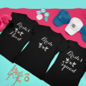 Aangepast Lovey Dovey Batchelorette Bruid Script T-shirt