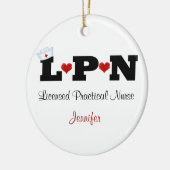Aangepast lpn-verpleegkundig Ornament (Links)