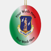 Aangepast luchtbeschermingsschild keramisch ornament (Rechts)