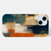 Aangepast luxe goud marineblauw abstract modern ku Case-Mate iPhone case (Achterkant (horizontaal))