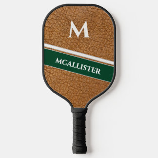 Aangepast Luxe Leer Patroon Golf Pickleball Paddle