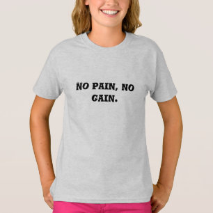 Aangepast Maak Eigen tekst GYM motivatie T-shirt