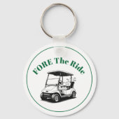 Aangepast Maak Je Eigen Golfkar Sleutelhanger (Achterkant)