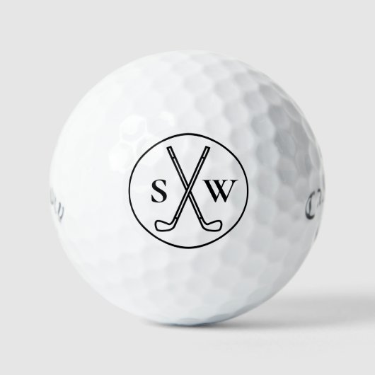 Aangepast Maak Uw Eigen Golf Monogram Golfballen (Voorkant)