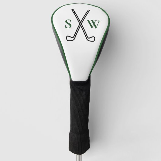 Aangepast Maak Uw Eigen Golf Thema Monogram Golfheadcover (Voorkant)