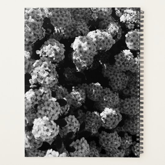 , aangepast maandblad voor zwart-wit planner (Achterkant)