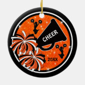 Aangepast maar toch Cheap, Cheer Coach kerstversie Keramisch Ornament (Achterkant)