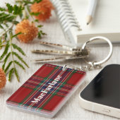Aangepast MacFarlane Tartan Sleutelhanger (Voorkant Rechts)