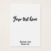 Aangepast machtig Visitekaartje 3.5 x 2.5 (Voorkant)