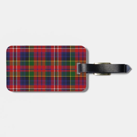Aangepast MacPherson Tartan Bagagelabel (Achterkant horizontaal)