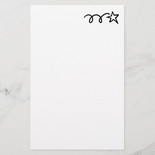 Aangepast magazijnpapier voor vallende sterren, be briefpapier (Voorkant)