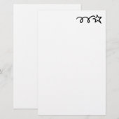 Aangepast magazijnpapier voor vallende sterren, be briefpapier (Voorkant / Achterkant)