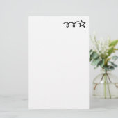 Aangepast magazijnpapier voor vallende sterren, be briefpapier (Staand voorkant)