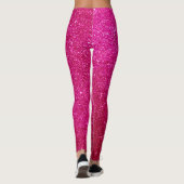 Aangepast magenta voor helder roze glitter leggings (Achterkant)