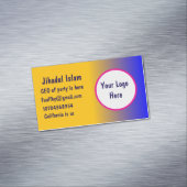 Aangepast Magnetisch Visitekaartje (Voorbeeld)