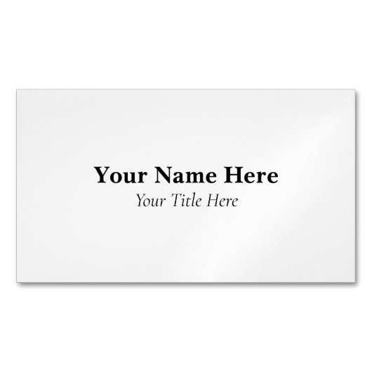 Aangepast Magnetisch Visitekaartje (Voorkant)