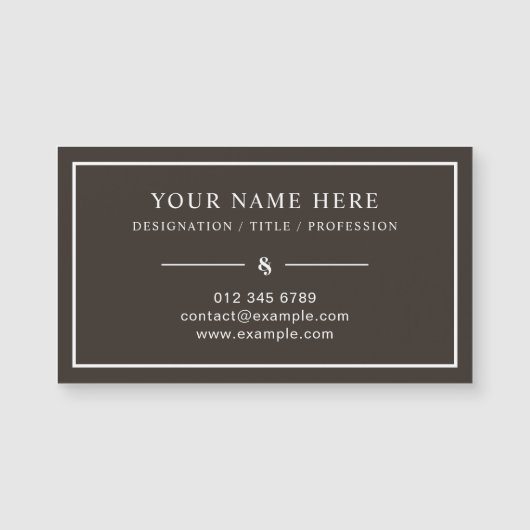 Aangepast Magnetisch Visitekaartje met Professione (Voorkant)