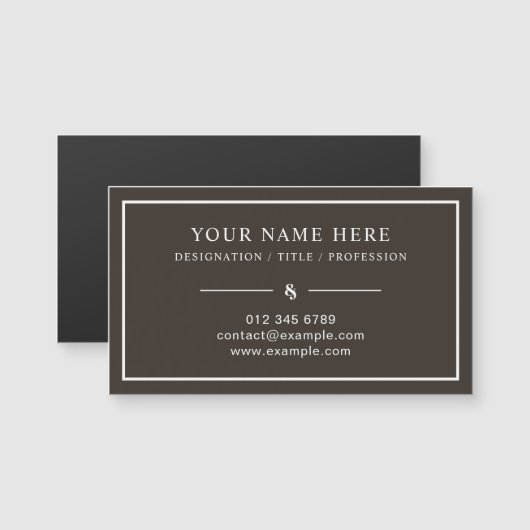 Aangepast Magnetisch Visitekaartje met Professione (Voorkant / Achterkant)