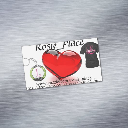 Aangepast magnetisch, zakelijk magnetisch visitekaartje (Voorbeeld)